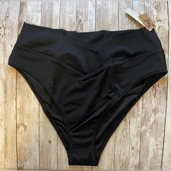 🆕 PINK VICTORIA’S SECRET SWIM  V-CROSSOVER HIGH-WAIST BIKINI BOTTOMS XXL 20 - Picture 7 of 16